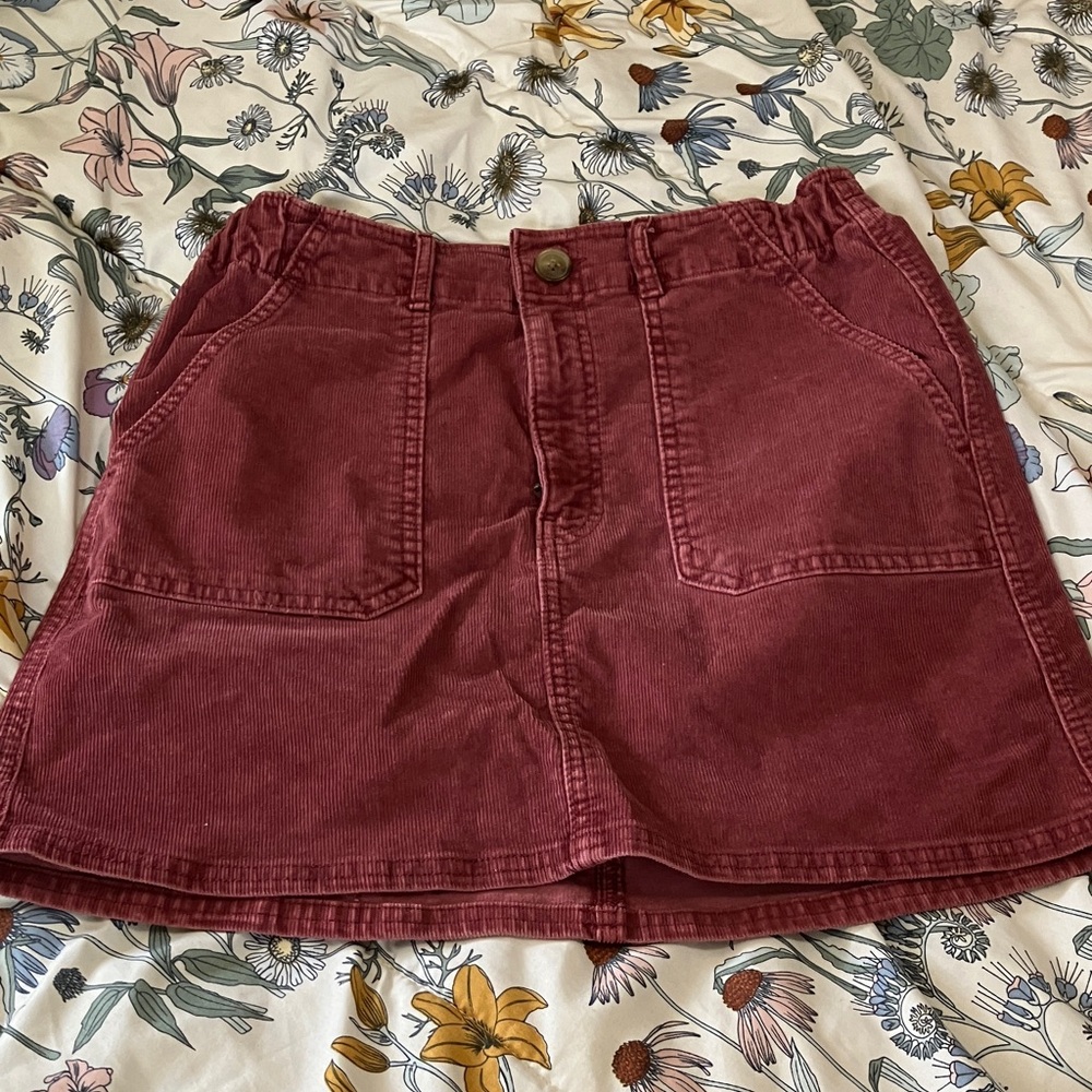 American Eagle Outfitters Pink Corduroy Skirt